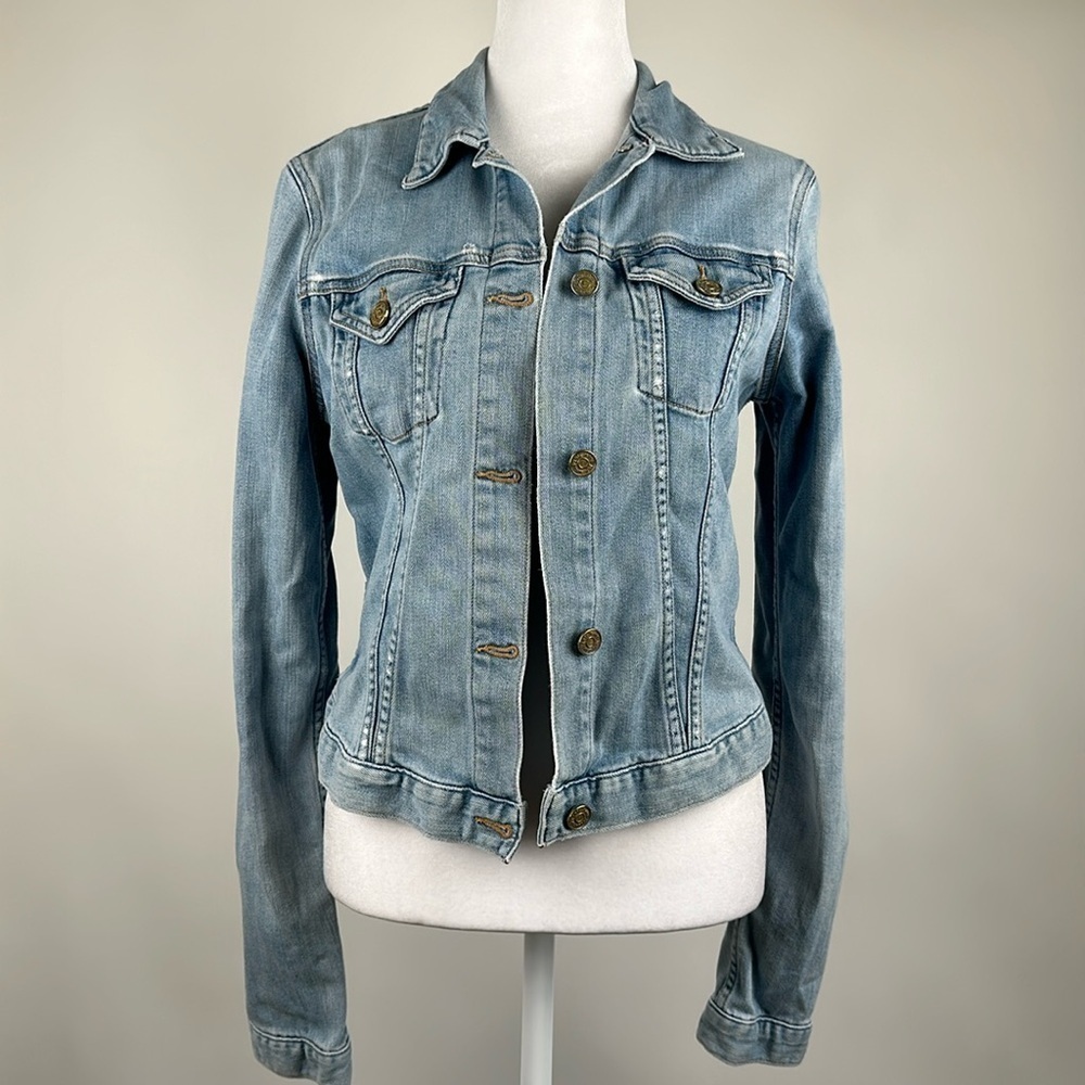 Joie Classic Blue Denim Ryder Jacket Size Small